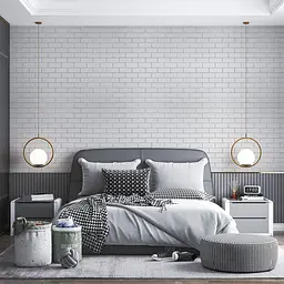 Самоклеюча стінова панель 3D NEW CULTURAL WALL 70x70cmx4mm WHITE+SILVER (D) SW-00001502 - мініатюра 6