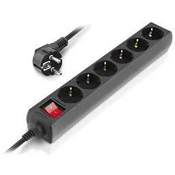 Мережевий фільтр живлення REAL-EL RS-6 Protect M 3m, black (EL122300034) - мініатюра 6