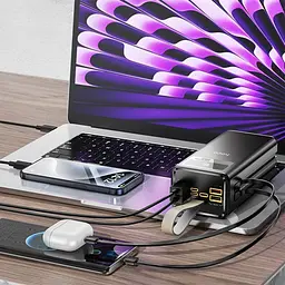 Зовнішній акумулятор Hoco DB58A Plentiful 40000mAh 22.5W Black [161896] - мініатюра 6