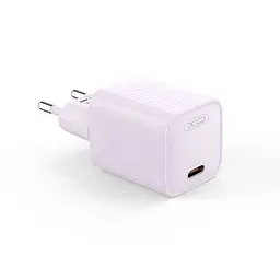 Сітчастий зарядний пристрій XO L146(EU) PD20W Single USB-C Charger Фіолетовий - мініатюра 4