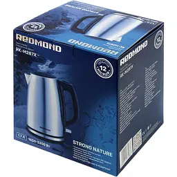 Електрочайник Redmond RK-M287X сріблястий 1.7 л (00000021899) - мініатюра 5