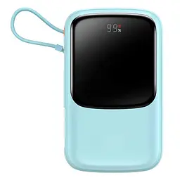 Портативна батарея Baseus Qpow 10000 mAh 15 W Type-C 2022 Edition PPQD050003 блакитна - мініатюра 2