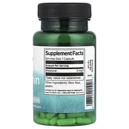 Мелатонін, Melatonin 3 мг - 120 капсул - мініатюра 2
