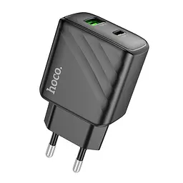 Сетевое зарядное устройство HOCO CS23A Sunlight dual port PD30W+QC3. 0 charger черный