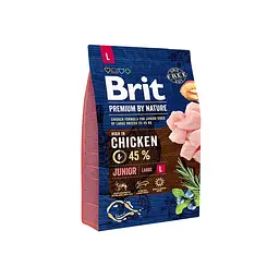 Сухий корм Brit Premium Junior L 3 кг для цуценят собак великих порід (вагою від 25 до 45 кг)