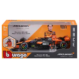 Масштабна модель автомобіля Bburago Автомодель з фігуркою - McLaren MCL38, 1:24 (18-28040) - мініатюра 3