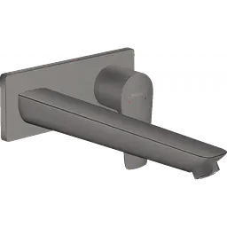 Змішувач Hansgrohe Talis E для раковини зі стіни прихованого монтажу 225 мм Brushed Black Chrome 71734340 Шліфований чорний хром