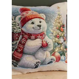 Наволочка гобеленова Прованс Ведмедик 45×45 см (47253) - мініатюра 4