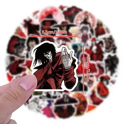 Стікерпак Геллсінг набір наліпок GeekLand Hellsing 60 штук 2457239720 - мініатюра 3