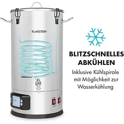 Пивоварня Klarstein Mashfest 35 л 1500/3000 Вт (10033341) - мініатюра 3