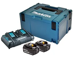 Набір акумуляторів BL1840B (2 шт) та зарядний пристрій для продукції Makita 197504-2 (LXT)
