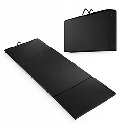 Мат гімнастичний складаний 4FIZJO XL 240 x 120 x 5 см Black (P-5907739319708) - мініатюра 1