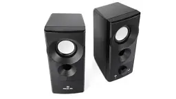 Колонки 2.0 REAL-EL S-90 Black, 2 x 3 Вт, пластиковий корпус, живлення от USB, керування спереду - мініатюра 4