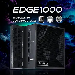 Блок живлення Lian Li EDGE1000, 80 Plus Platinum, Чорний, EU Cord (G9P.EG1000.BE00.EU)