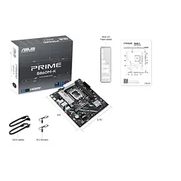 Материнcька плата Asus PRIME B860M-K s1851 B860 2xDDR5 M.2 DP HDMI Wi-Fi BT mATX - мініатюра 2