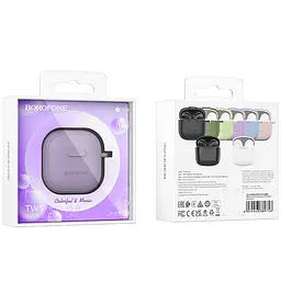 Бездротові навушники TWS BW29 Case Taro Purple Borofone teh0030060 - мініатюра 3
