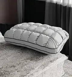 Подушка тісто анатомічна з еко-пуху Mallory Home 22003 50х70 см сіра