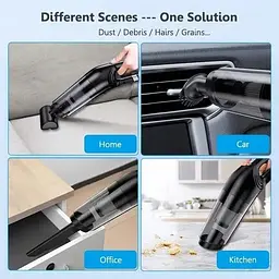 Ручний автомобільний пилосос Grikey OfficeHand Cleaner універсальний чорний з насадками 8000mAh 120W (GK502) - мініатюра 7