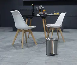Відро для сміття з плавним закриттям прямокутне Mixxus Bevel-TC0105 SS Color 5л нержавіюча сталь MI7086, Нержавіюча сталь - мініатюра 5