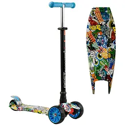 Самокат Best Scooter 75.5-87х55.5х13 см Різнобарвний 000254966
