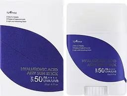 Сонцезахисний стік з гіалуроновою кислотою 22 г Isntree Hyaluronic Acid Airy Sun Stick SPF 50+ PA ++++ - мініатюра 2