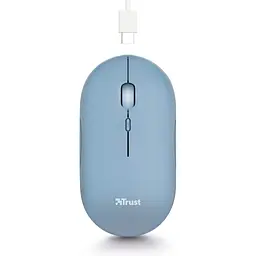 Мишка Trust Puck Wireless/Bluetooth Silent Blue (24126) - мініатюра 4