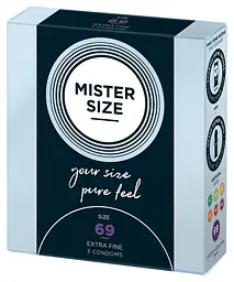 Презервативи Mister Size 69 прозорий 3 шт.