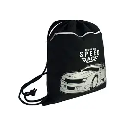 Сумка для взуття Cool For School Чорна з кишенею (CF87306)