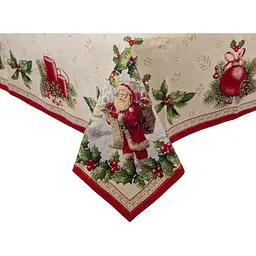 Скатертина новорічна Lefard Home Textile Lazzara lurex гобеленова 300х140 см(716-190) - мініатюра 3