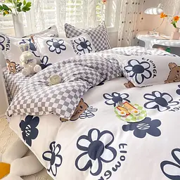 Комплект дитячої постільної білизни Soho Тeddy bear with daisies, поліестер (1204К)