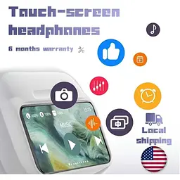 Бездротові навушники Owl Bluetooth із сенсорним екраном - мініатюра 6