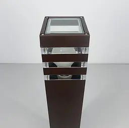 Вуличний ліхтар-стовп в корпусі кольору Coffee 80 см | Line F | Арт. 8024 80CM CF (стовп) - мініатюра 6