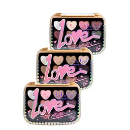 Набір палеток тіней для повік 12 відтінків DoDo Love Eyeshadow D3282, 3 шт
