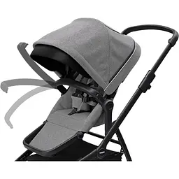 Дитяча коляска Thule Sleek Black/Grey Melange (TH 11000021) - мініатюра 6