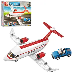 Конструктор SLUBAN Авіація Літак, 275 деталей, фігурки, 33x28.5x6.5 см