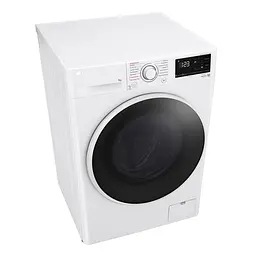 Пральна машина LG фронтальна 9 кг 1400 A+++ 57 см дисплей пара інвертор білий - мініатюра 7