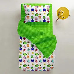 Простирадло Cosas полуторне 155х240 green dots, зелений (Зеленый_горох_25) - мініатюра 6