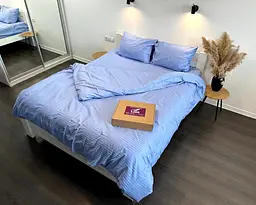 Постільна білизна LARA сатин-страйп LUX blue d13178е євро - мініатюра 6