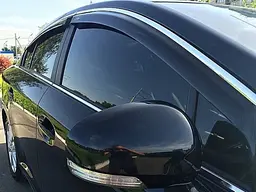 Дефлектори вікон вітровики Mercedes E-klasse W-212 2009 4дв Хром молдинг