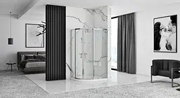 Душова кабіна Rea Look chrom 80x100 REA-K7901, Хром, Універсальна - мініатюра 2