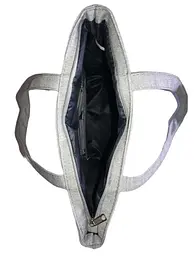 Сумка шопер жіноча тканинна повсякденна на блискавці 026 котеня - мініатюра 5