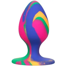 Анальна пробка CalExotics Tie-Dye Plug Medium 7.5 см мульти