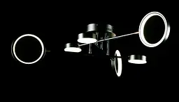 Світлодіодна люстра Splendid Ray L77020/3+3 LED (BLK), чорний, білий, 50 Вт, від 18-28 м² - мініатюра 5
