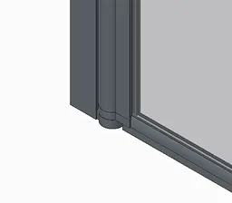Шторки скляні на ванну Koer SR BS01-80x140-TR-01 прозоре скло 6 мм, хром KR5400, Універсальна, прозорий, хром - мініатюра 2