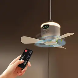 Акумуляторний універсальний вентилятор KAR120 8000 мАг з LED-підсвіткою та пультом - мініатюра 4