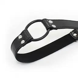 Кляп Toyz4lovers Easy Belt Ring Gag (чорний) - мініатюра 2