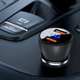 АЗП Acefast B7 QC3.0 45W (2USB-A) Transparent black - мініатюра 3