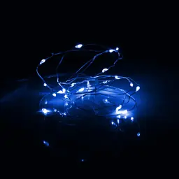 Гірлянда YES! Fun Нитка на мідному дроті 20 LED Синя 2 м Статична На батарейках (975025) - мініатюра 3