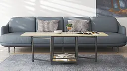 Стіл журнальний трансформер Куб Комбо Ferrum-decor 540x532x500 Чорний метал ДСП - Дуб Сонома 16 мм (FRD-105153) - мініатюра 4