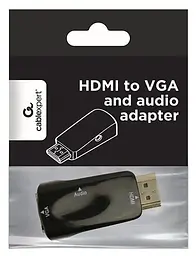 Перехідник Cablexpert HDMI-VGA M/F Black (A-HDMI-VGA-02) - мініатюра 3